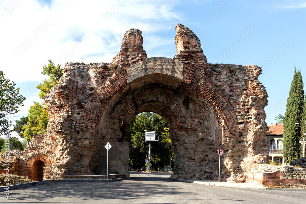 The Camels gate at roman city of Diocletianopolis, town of Hisarya,  Bulgaria