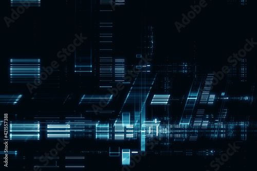 Abstract digital science fiction futuristic background