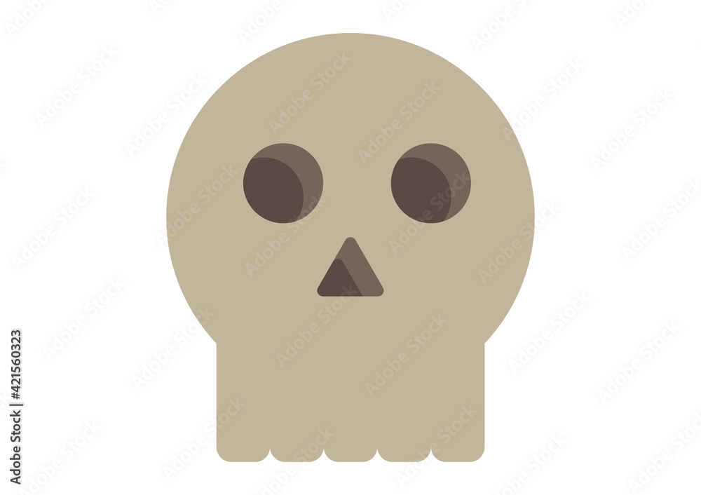Vector illustration of ghost on white background