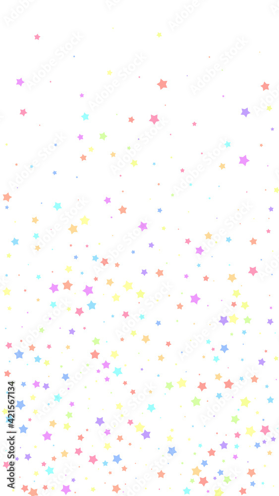 Festive classy confetti. Celebration stars. Colorf