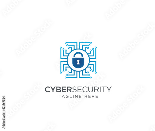 Cyber security logo vector