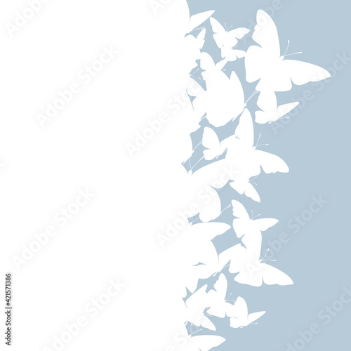 Flying butterfly vector card. stock illustration. Abstract  Backgrounds  Butterfly - Insect  Animal Body Part  Art