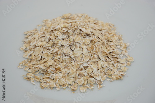 Oats on a plate