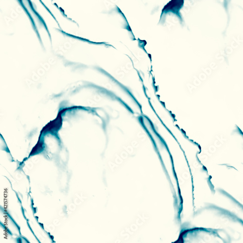Alcohol blue ink seamless background. Paint