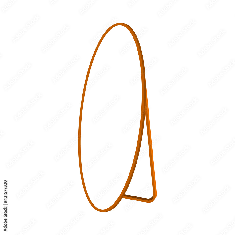 Floor wooden frames mirrors shapes set . Vector illustration. Floor wooden frames mirrors shapes set . Vector illustration.