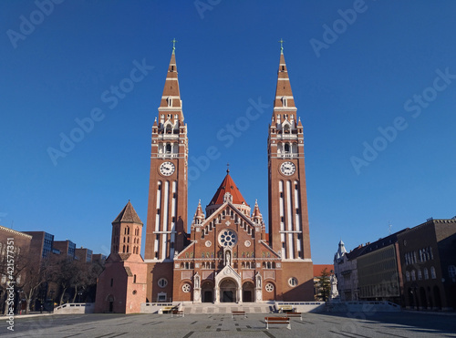 Fotografie Votive church in Szeged in Hungary, Europe