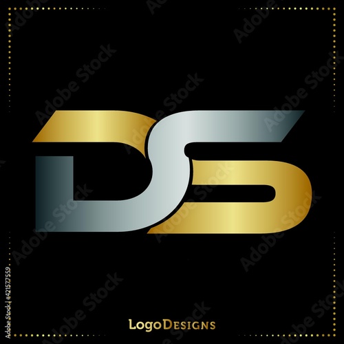 DS letter logo design vector