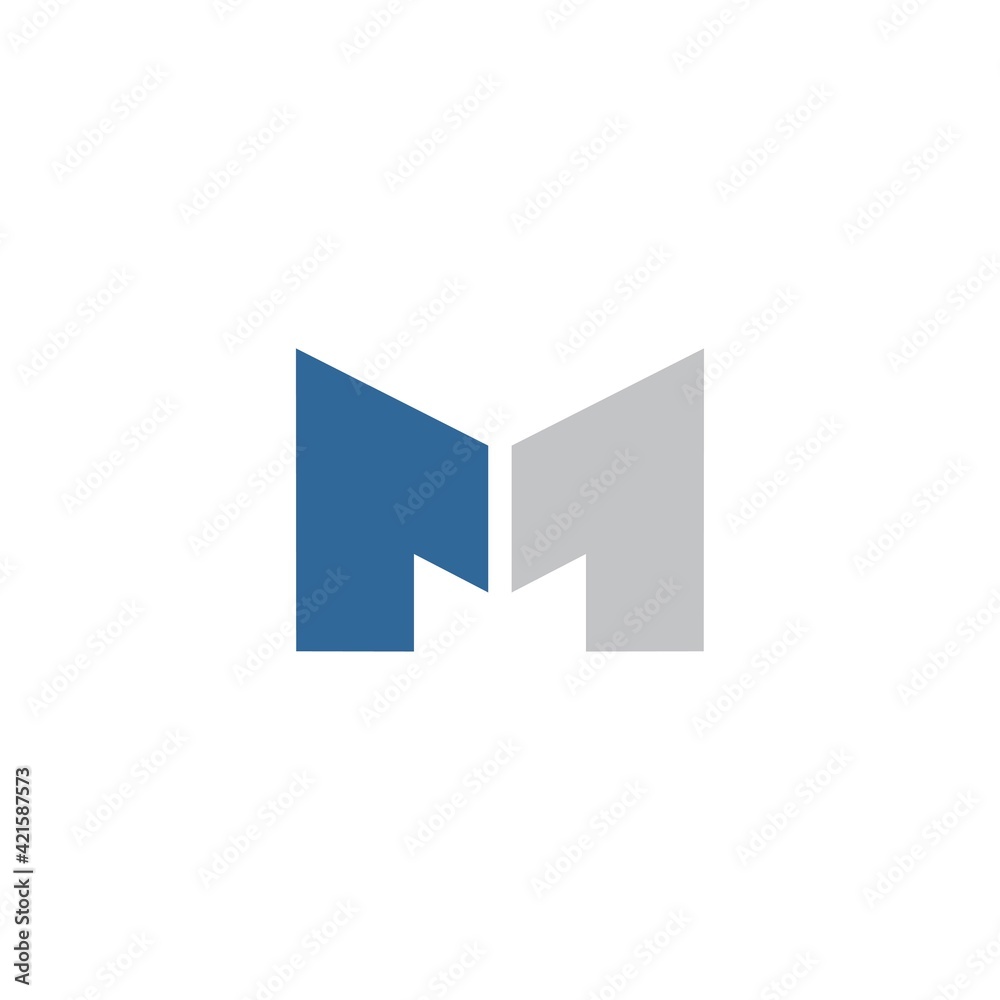 Logo with letter initials M is combined with the number 1 elegant and modern 1 Logo with letter initials M is combined with the number 1 elegant and modern 1