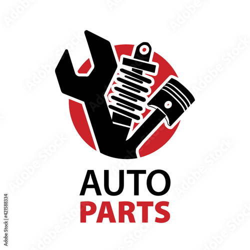Vector logo of car parts  auto repair