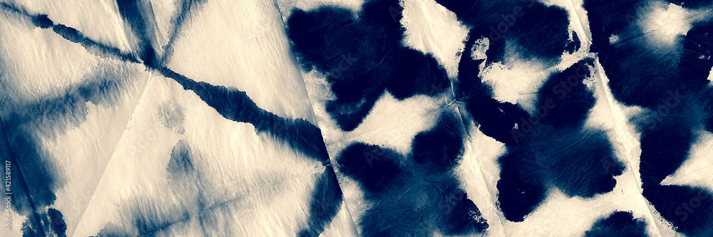 Bright indigo banner with tie dye pattern, Bright indigo banner with tie dye pattern,