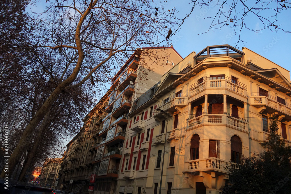 Fototapeta premium old houses in the old town country