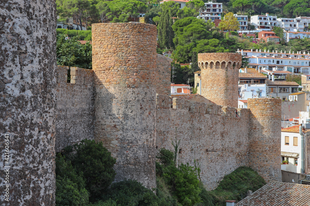 Espagne - Catalogne - Tossa de Mar - Muraille de l'ancienne forteresse