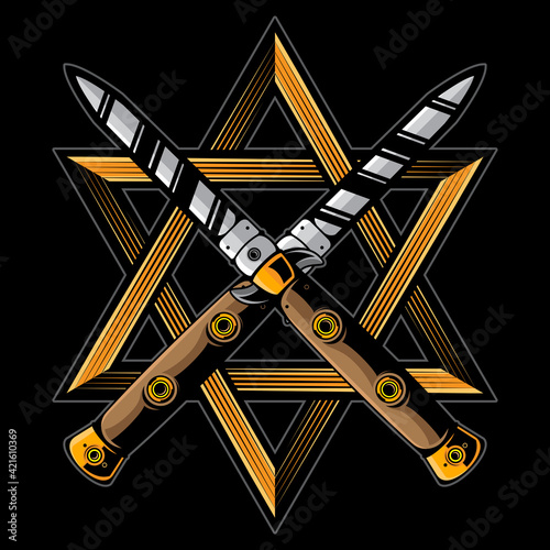 vintage knife logo