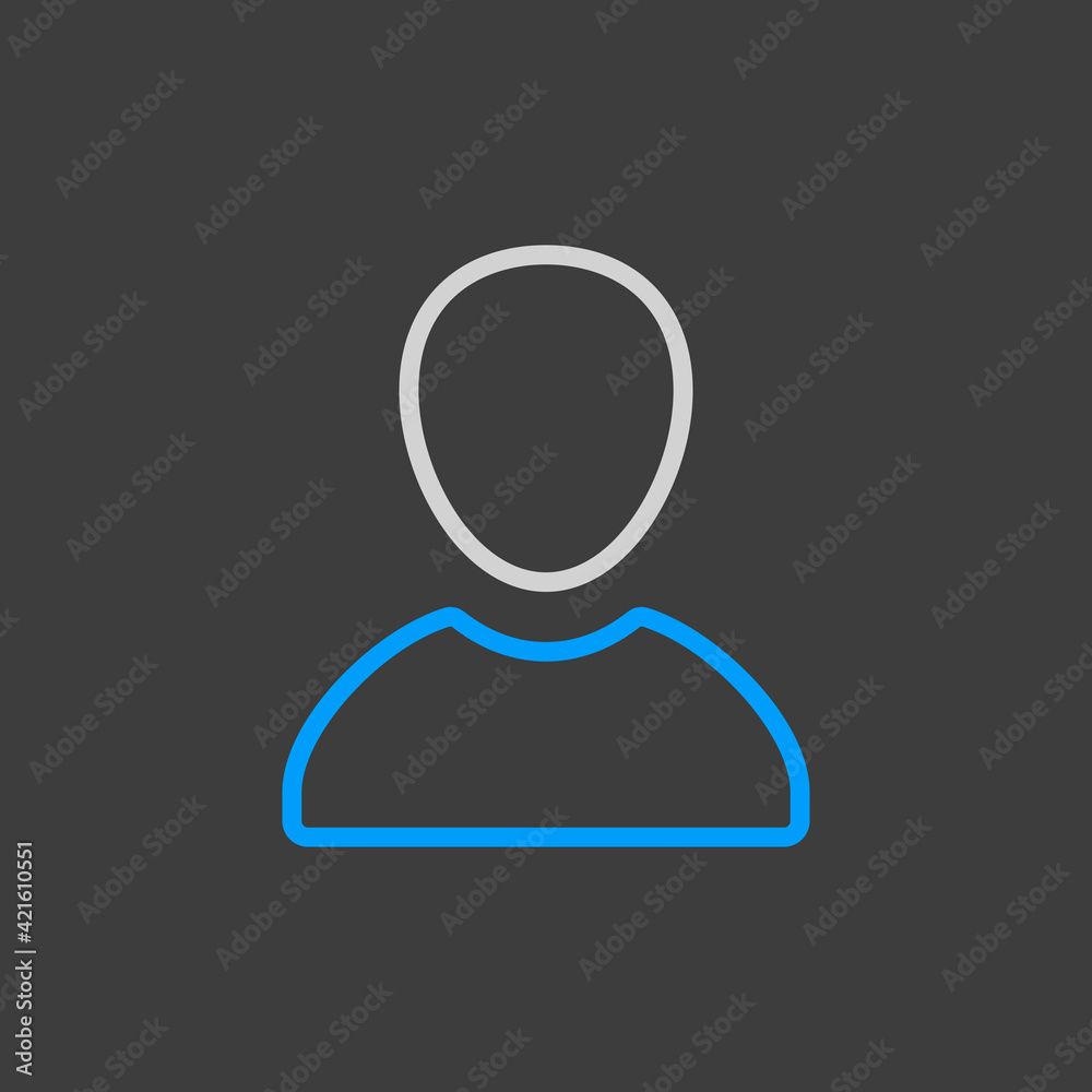 User avatar vector flat icon. E-commerce sign User avatar vector flat icon. E-commerce sign