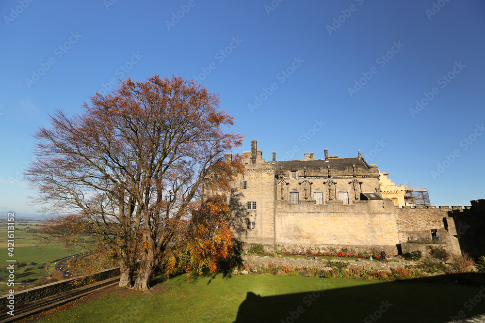 The Stirling castle in Scotland
