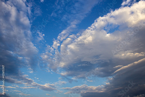 blue sky with clouds