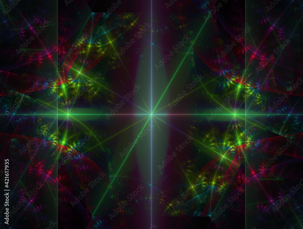 Naklejka premium Imaginatory fractal background generated Image