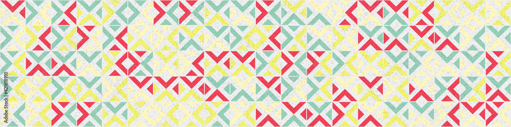 Abstract Geometric Pattern generative computational art illustration