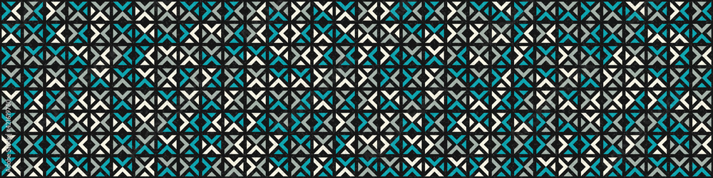 Fototapeta premium Abstract Geometric Pattern generative computational art illustration