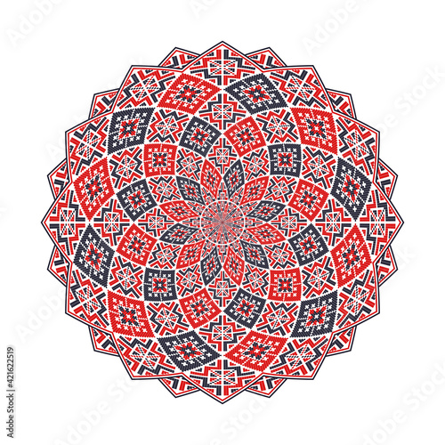 Romanian round design element 16