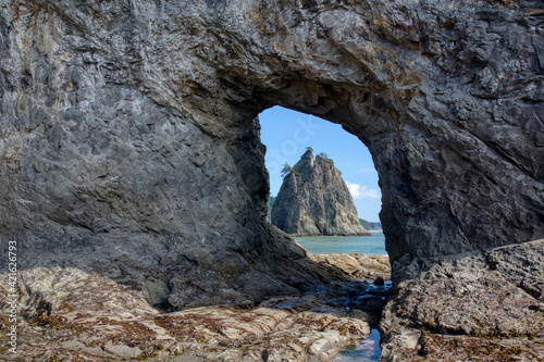 WA, Olympic National Park, Rialto Beach, Hole-in-the-Wall © Danita Delimont