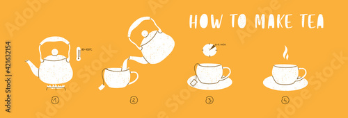 Fotografiet How to make tea