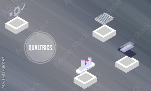 Qualtrics concept on abstract design