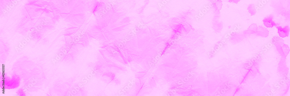 Bright banner with spots, stains on pink