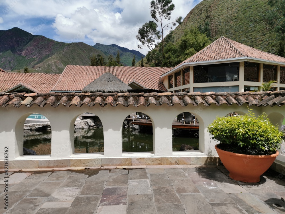 Obraz premium Wonderful life in the Sacred Valley of the Incas in Perú. Come to visit this view