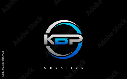 KBP Letter Initial Logo Design Template Vector Illustration photo