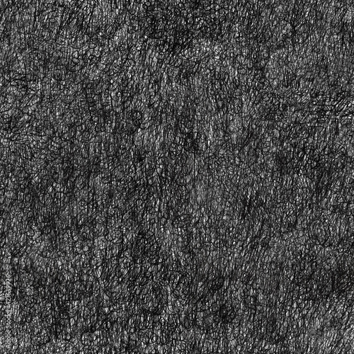 Pencil art seamless pattern, abstract repeat hand drawn sketch texture, natural dark grunge background