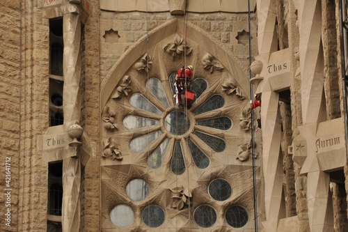 Photography Okno katedry Sagrada Familia.