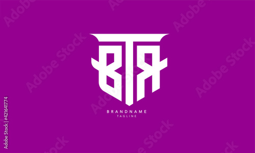 Alphabet letters Initials Monogram logo BTR, BT, TR photo