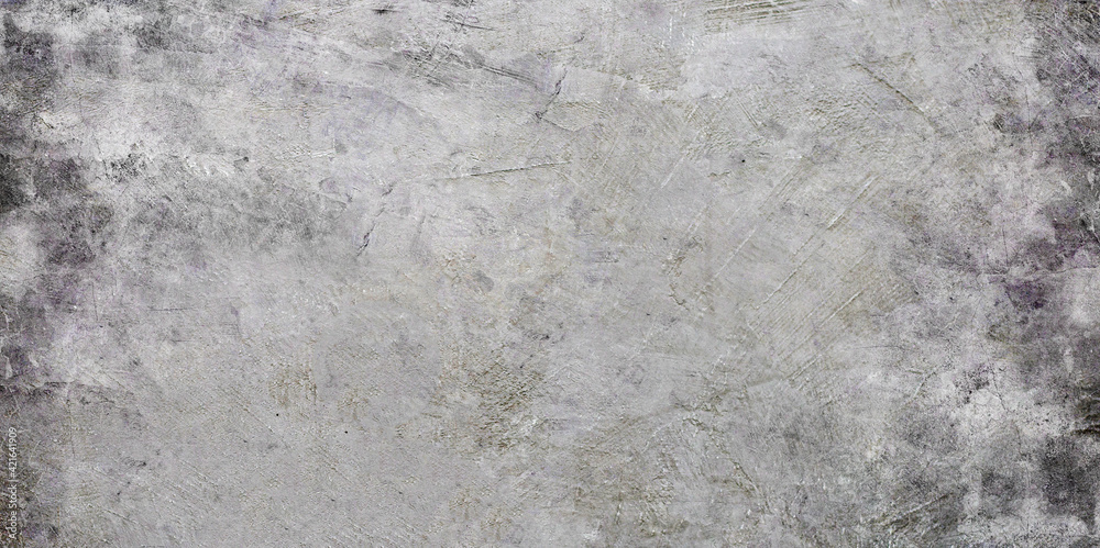Naklejka premium Gray cement wall or concrete surface texture for background.