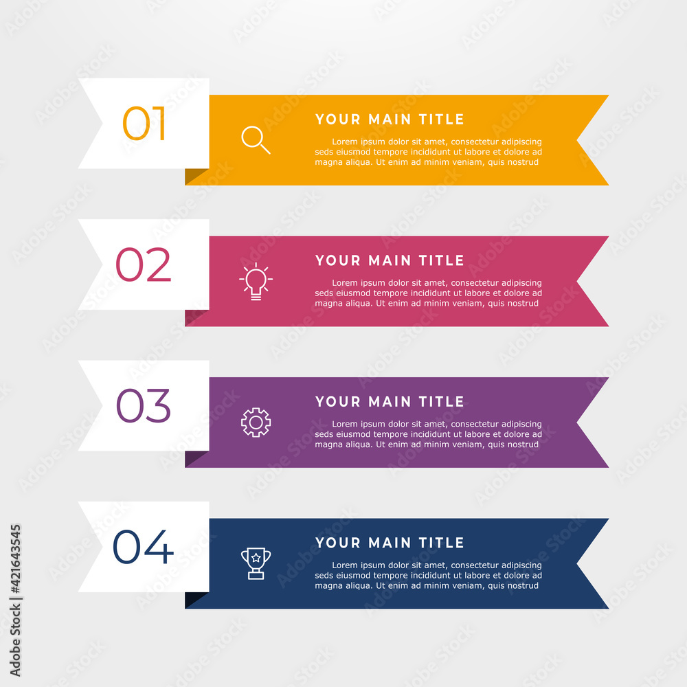 Infographic business banner template. Infographic business banner template.
