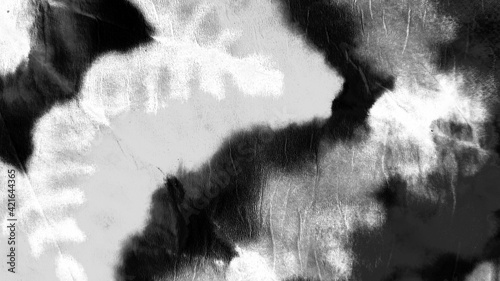 Dirty art. Black and white abstract ink © velikiyzayats
