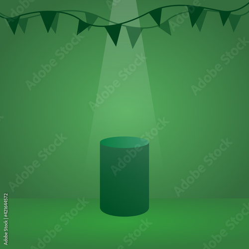 Abstract background scenary concept green empty