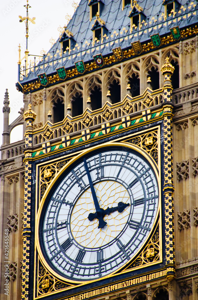 United Kingdom, London, Big Ben clock face United Kingdom, London, Big Ben clock face