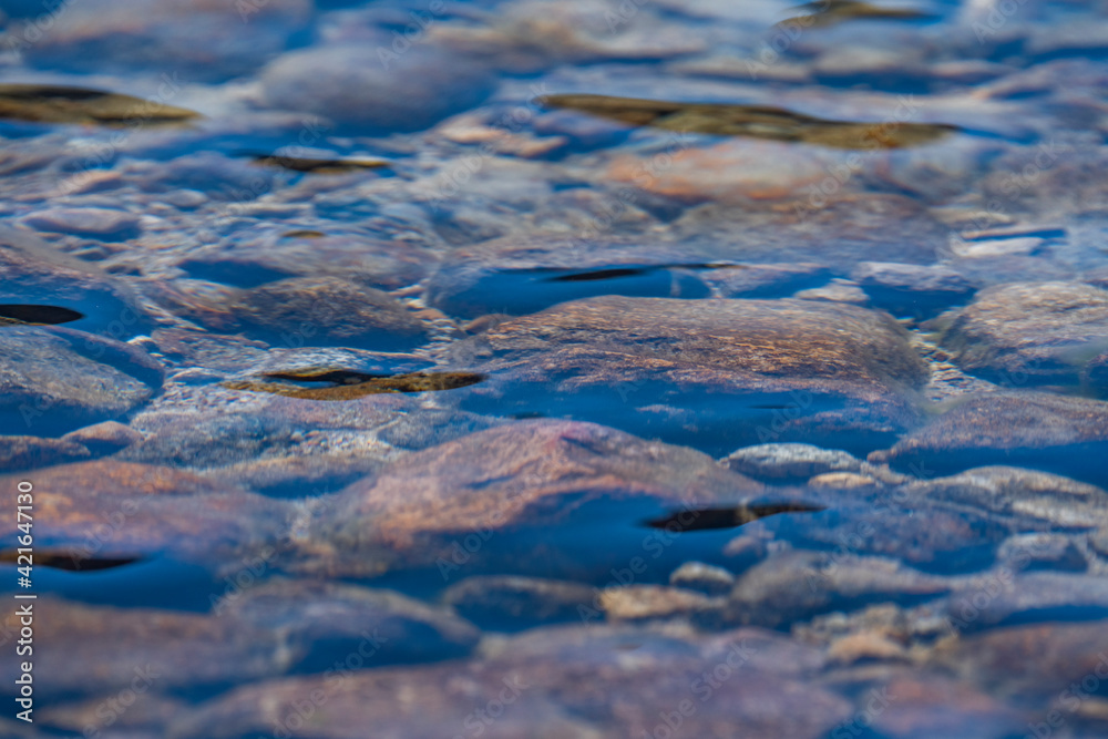 Motion blurred water of Salmon River Motion blurred water of Salmon River