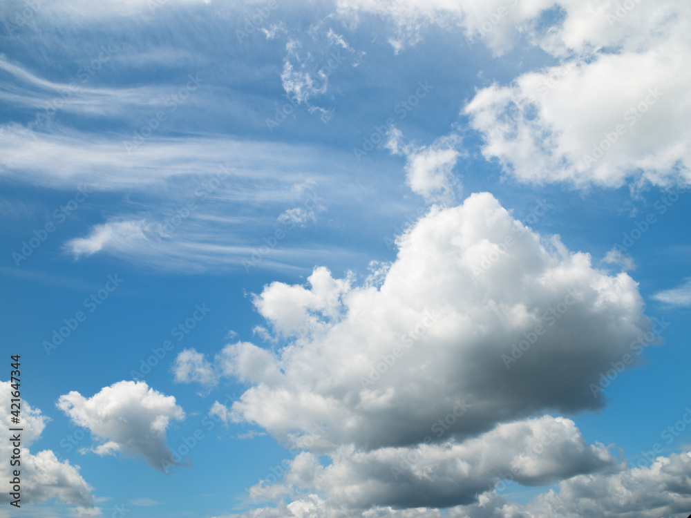 Obraz premium Dramatic sky with stormy clouds.