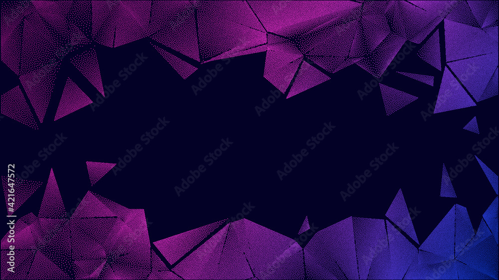 Halftone background. Polygonal background. Vector illustration