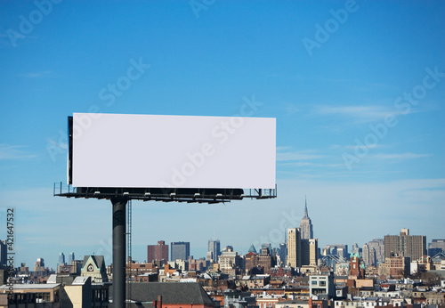 Blank billboard