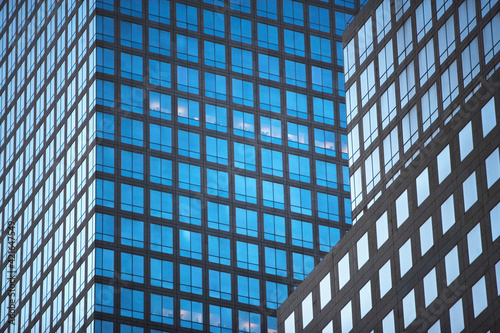 USA, New York City, skyscraper facade