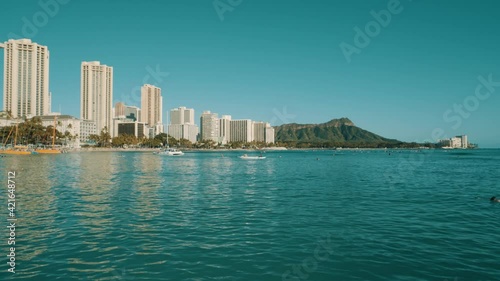 Waikiki Beacch, Honolulu, Oahu, Hawaii Diamond Head photo