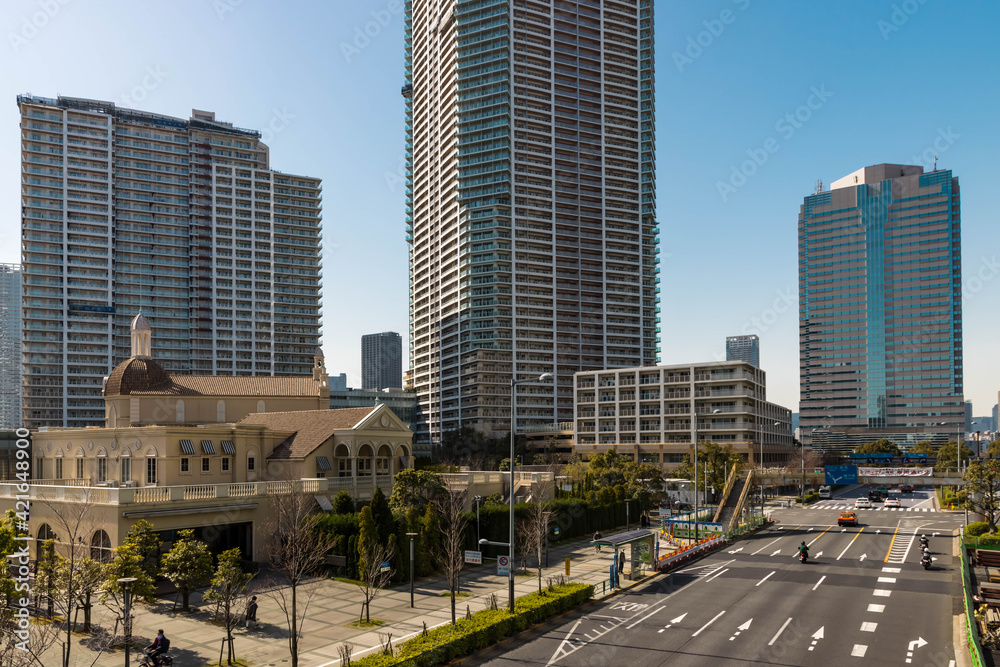 (東京都ー都市風景)豊洲の都市風景3 (東京都ー都市風景)豊洲の都市風景3
