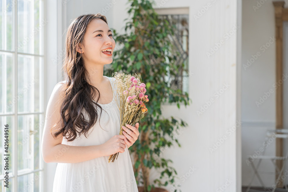 若い日本人女性のポートレート