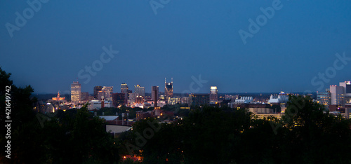 Nashville Tennessee after sunset