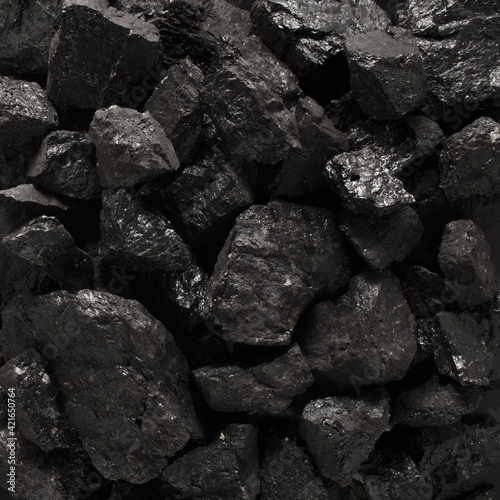 Close-up of coal photo