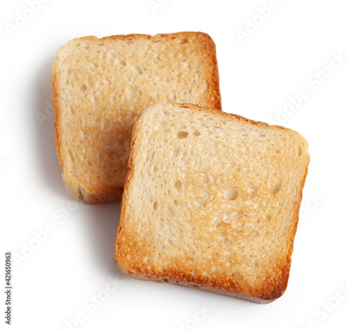 two slices of toasted bread