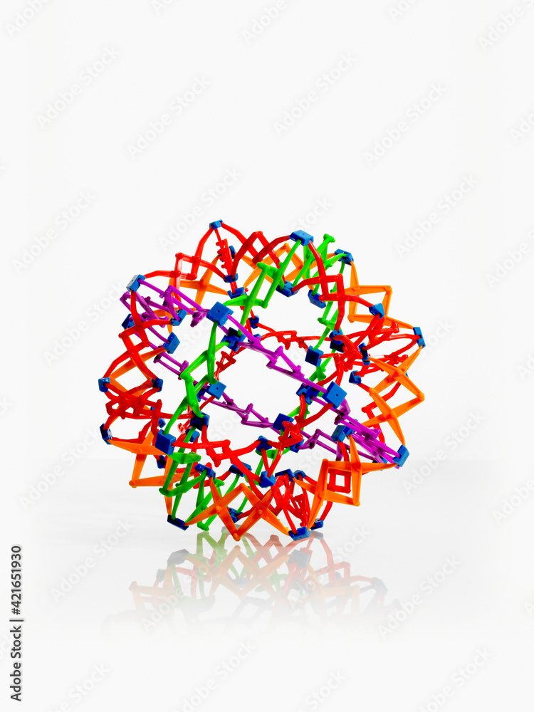 Studio shot of molecular model Studio shot of molecular model